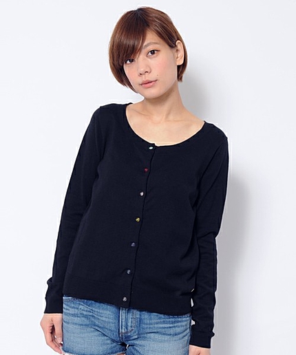 SUMMER CARDIGAN　（カーディガン/ドット/無地）