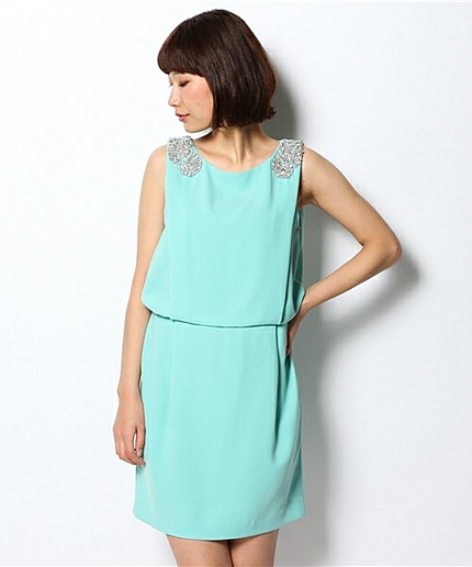 タッククロスドレープワンピース