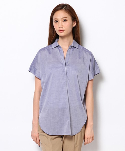 スイスコットンシャーティングシャツ