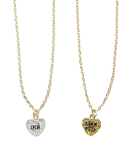 CANDY HEART NECKLACE SET (ネックレス/ハート/ロゴ)