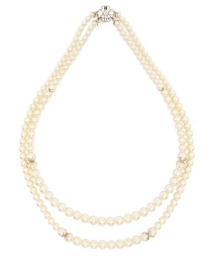 フラワークラスプパール〜ロング〜ネックレス