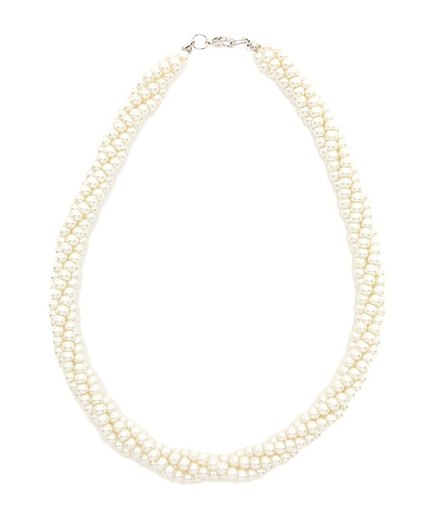 ねじりパールネックレス