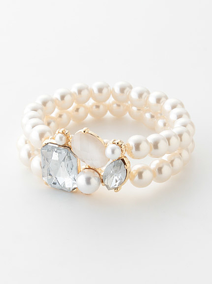 パールビジューブレスレット