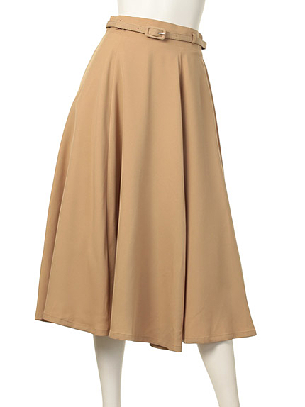 ベルト付ミモレスカート