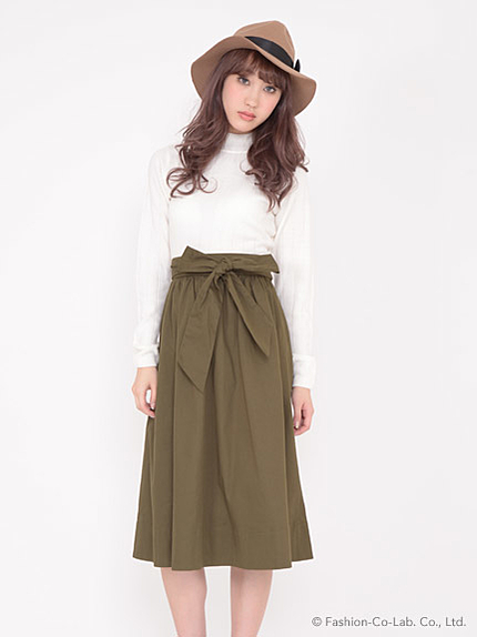 ウエストリボンスカート