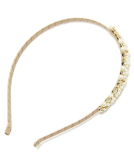 パールビジューミックスカチューシャ