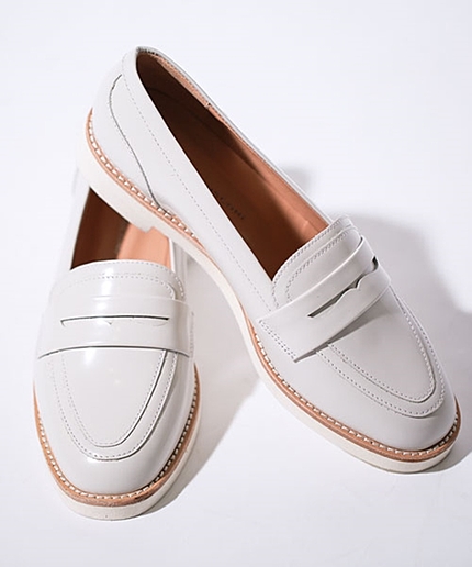 レザーローファー/L