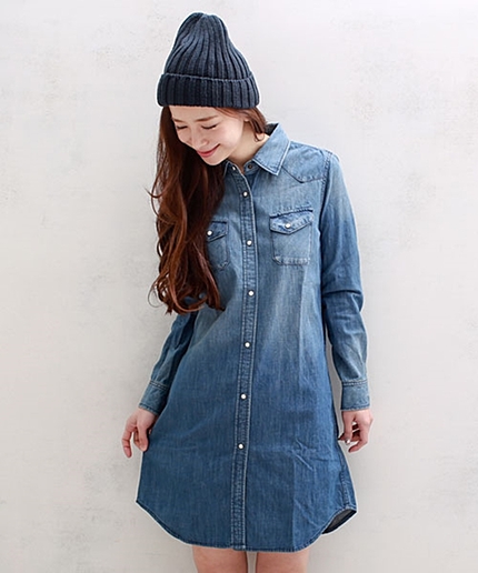 6ozデニムシャツOP