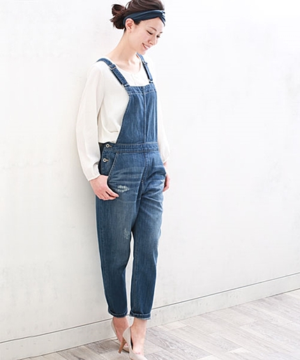 デニムサロペット