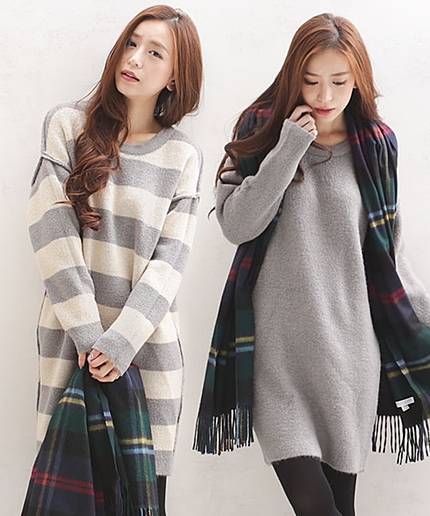 リバーシブルワイドKnitワンピ