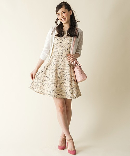 オータムマーガレットプリントワンピース