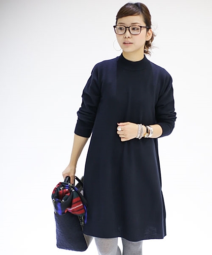 ホールガーメント ハイネックAラインOP