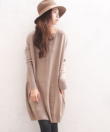 カシミア混ウールセーターOP