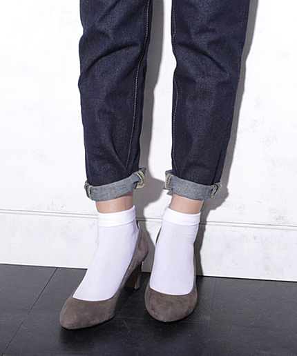 スエードレザーパンプス/L