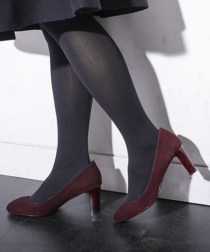 スエードレザーパンプス/L