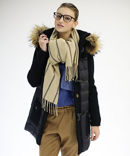 OD/ダウンコンビニットダッフルコート