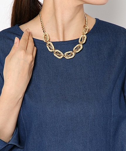 チェーンミックスネックレス