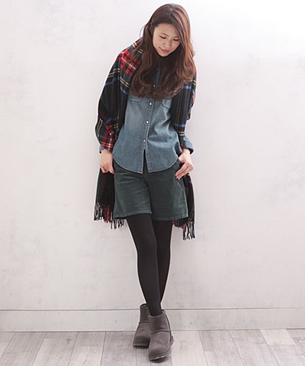 コーデュロイショーツ