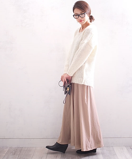 リバーシブルマキシスカート