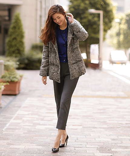 西川ダウン/ツィードショートCT