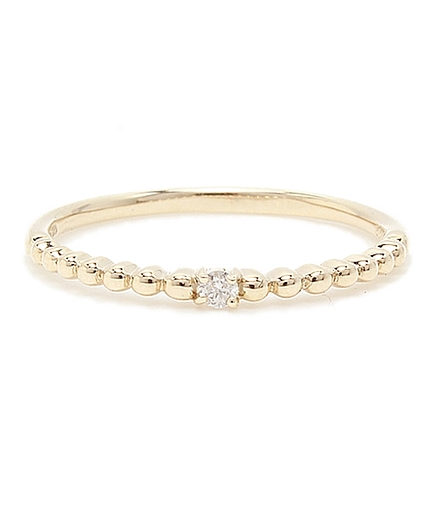 K10 Diamond Ball Ring