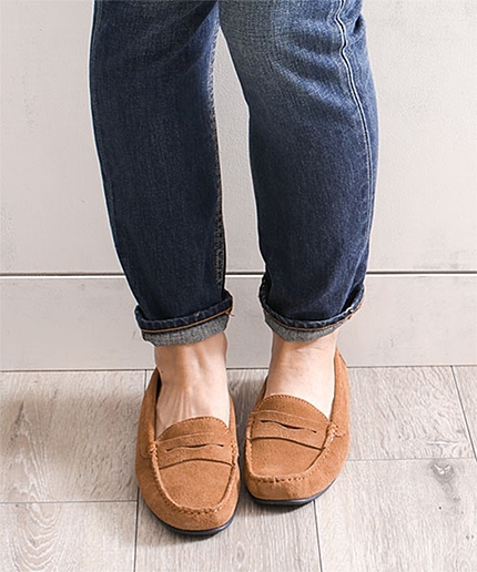 スエードローファー/L