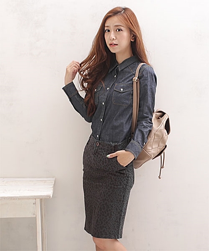 6ozデニムシャツ