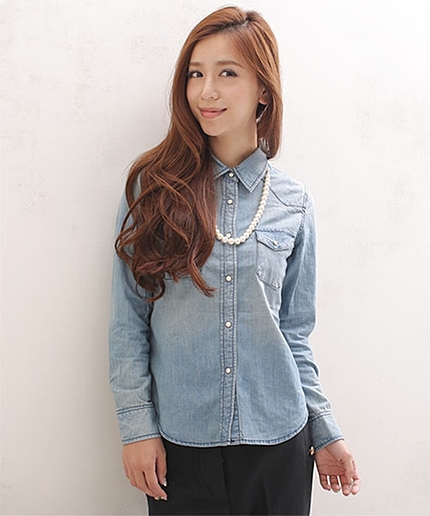 6ozデニムシャツ