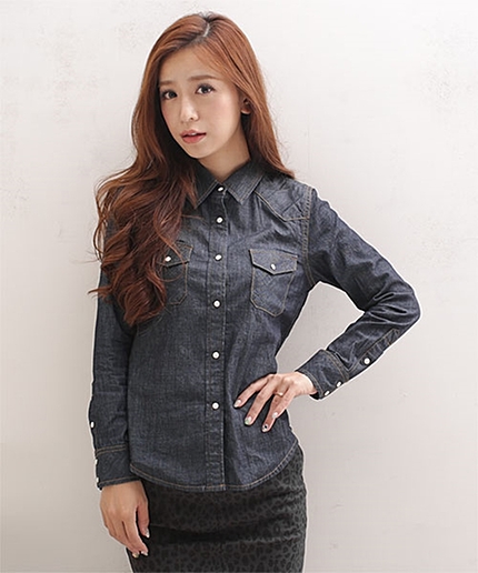 6ozデニムシャツ