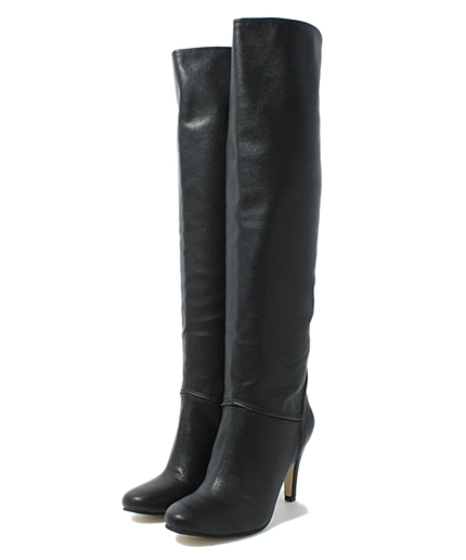 プレーンロングブーツ