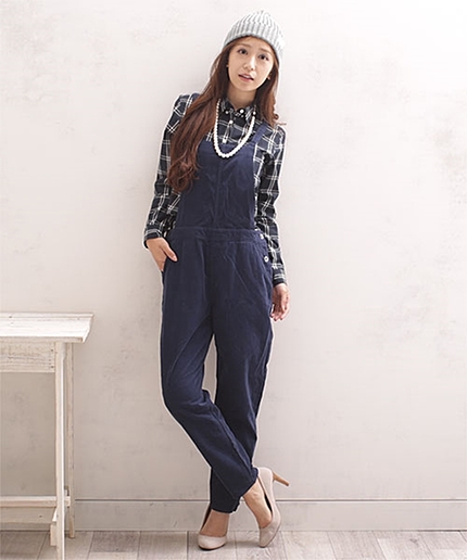 コーデュロイサロペット