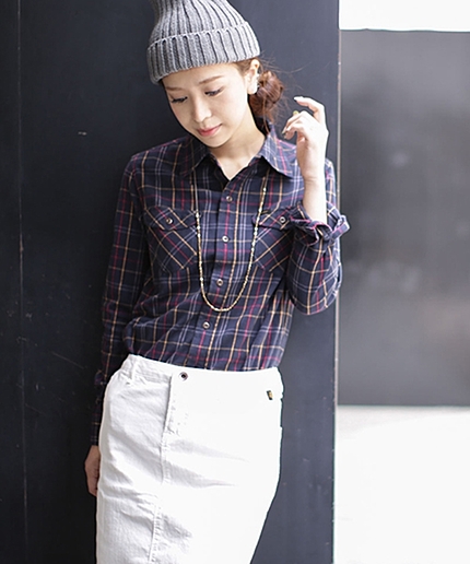 別注チェックシャツ