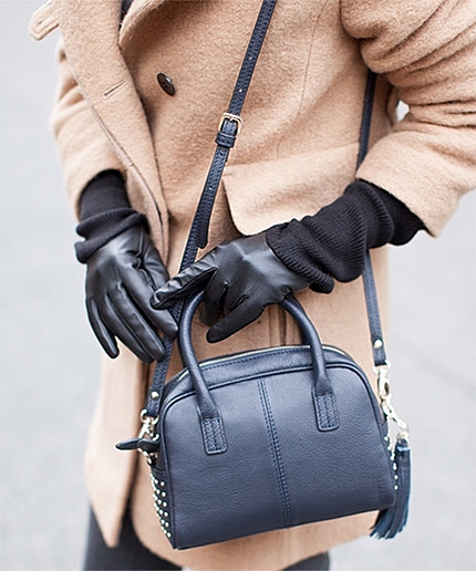 別注 レザー×ニット