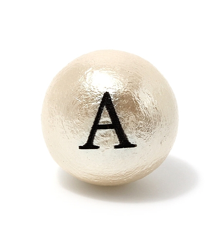 コットンパールイニシャルピアス