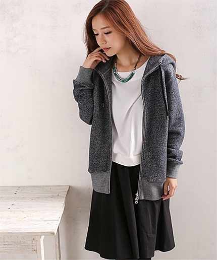 NU別注ジップアップパーカー