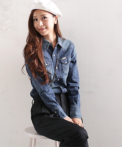 NU別注デニムシャツ