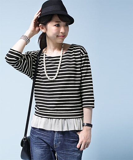 16ボーダー×チュールPO