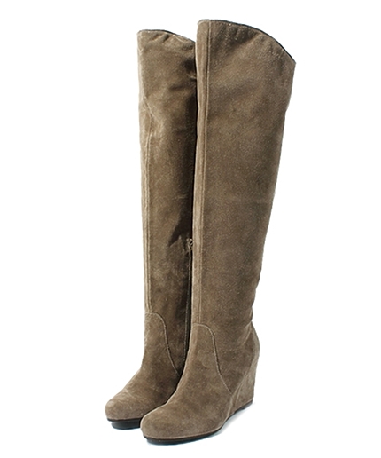 ウェッジスエードニーハイ