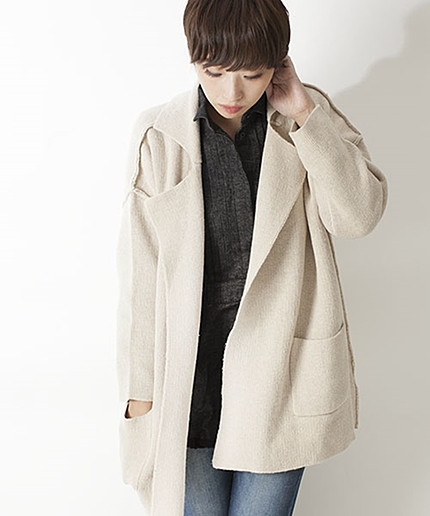 ピン付ニットガウン