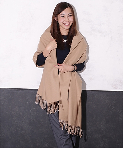 大判WOOLカラーストール