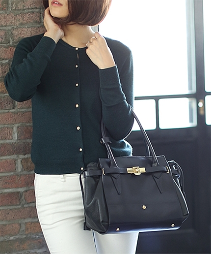 別注留め金具付トート/L