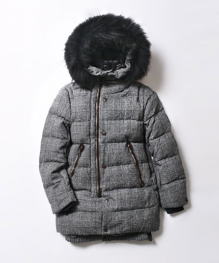 コクーンライン・ウールチェックダウン