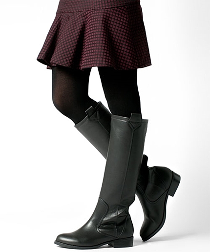 Fレザーロングブーツ