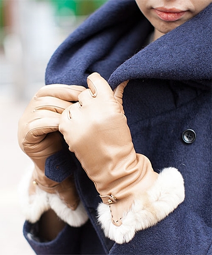 NU/折り返しファーレザー