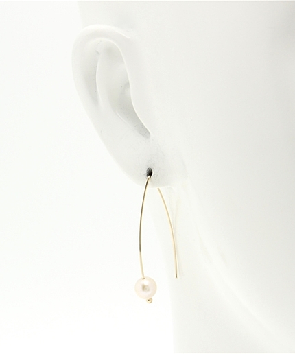 淡水パールワイヤーピアス