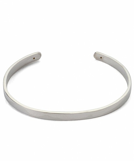 BY プレーン シルバー バングル