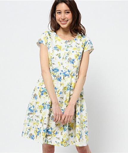 JOC GRG フラワープリント ショートスリーブワンピース / 花柄