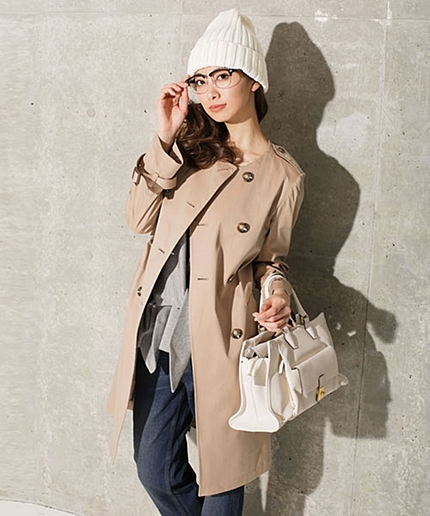 シャンブレー２wayトレンチ