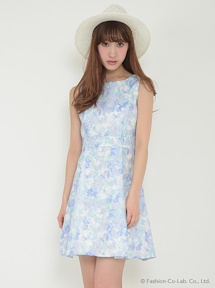 3Dフラワーワンピース