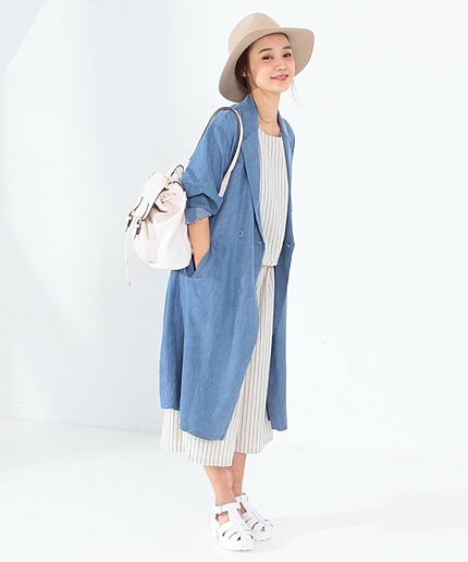 ライトチェスターコート(コバルト)/AEBC TEN/DNM ﾁｪｽﾀｰ CT